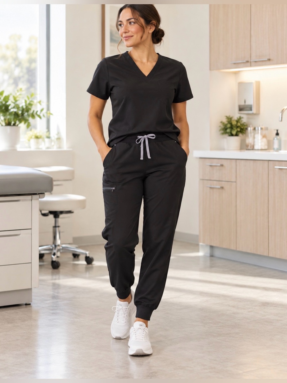 FIGS Zamora Jogger Scrub Pants Black XXL Technical Collection